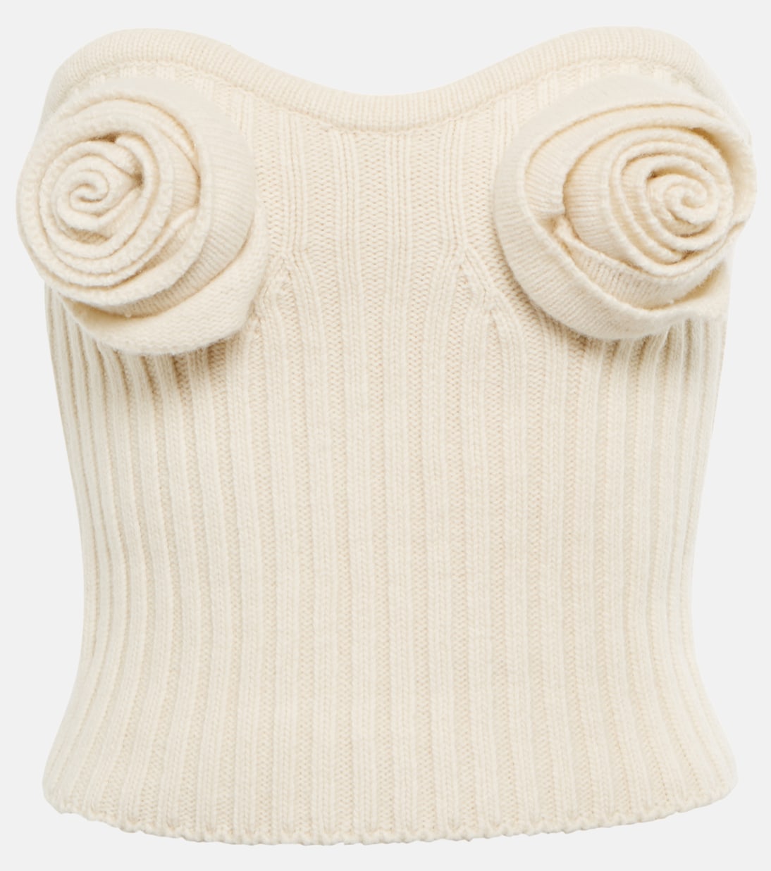 Шерстяное бюстье с аппликацией в виде розы Blumarine, Avorio
Шерстяное бюстье с аппликацией в виде розы Blumarine, Avorio