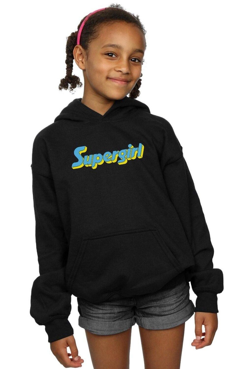 Толстовка с текстовым логотипом Supergirl DC Comics, черный
Толстовка с текстовым логотипом Supergirl DC Comics, черный