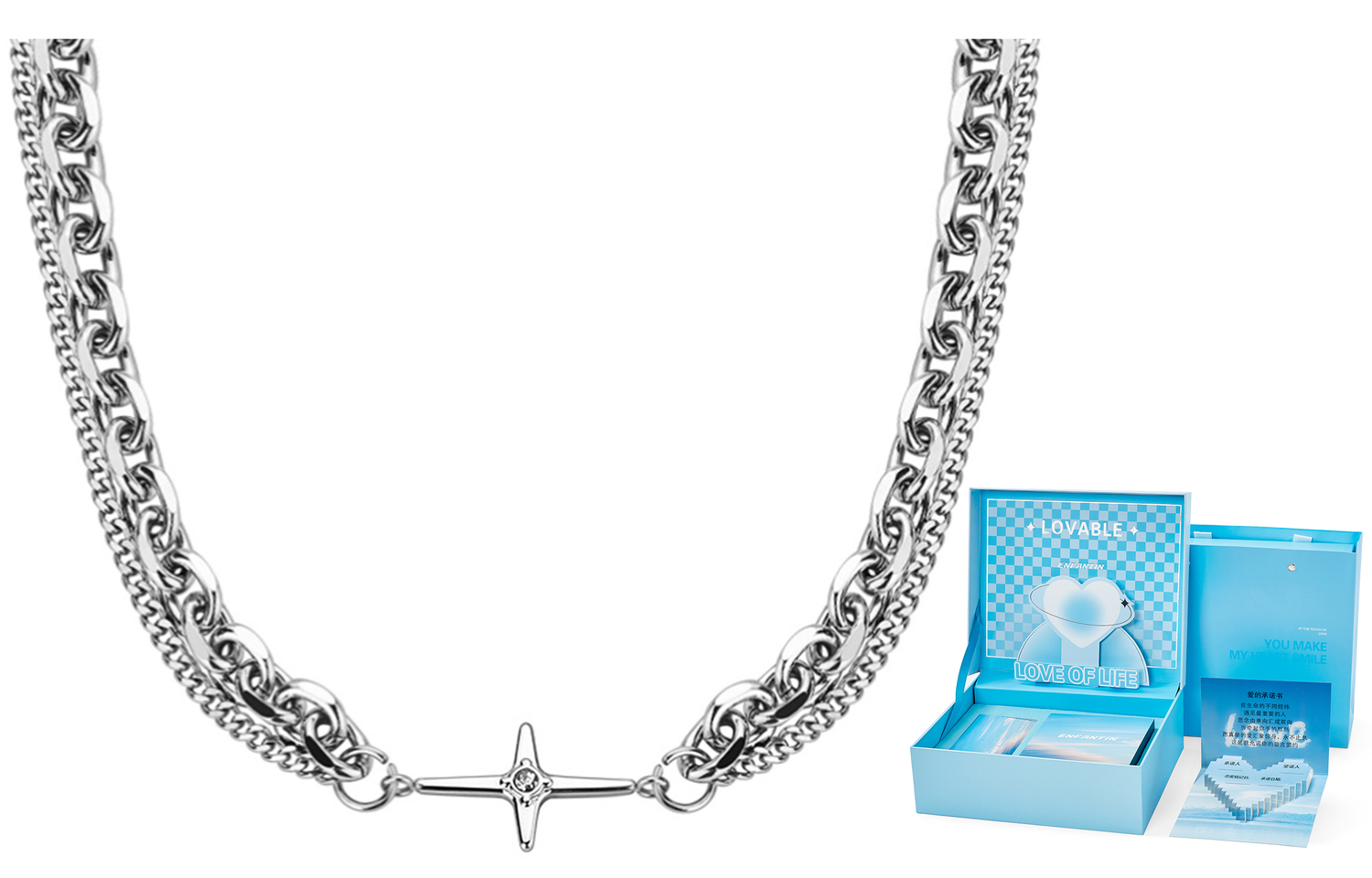 Титановый стальной невыцветающий кулон Unisex ENFANTIN, серебро
Титановый стальной невыцветающий кулон Unisex ENFANTIN, серебро