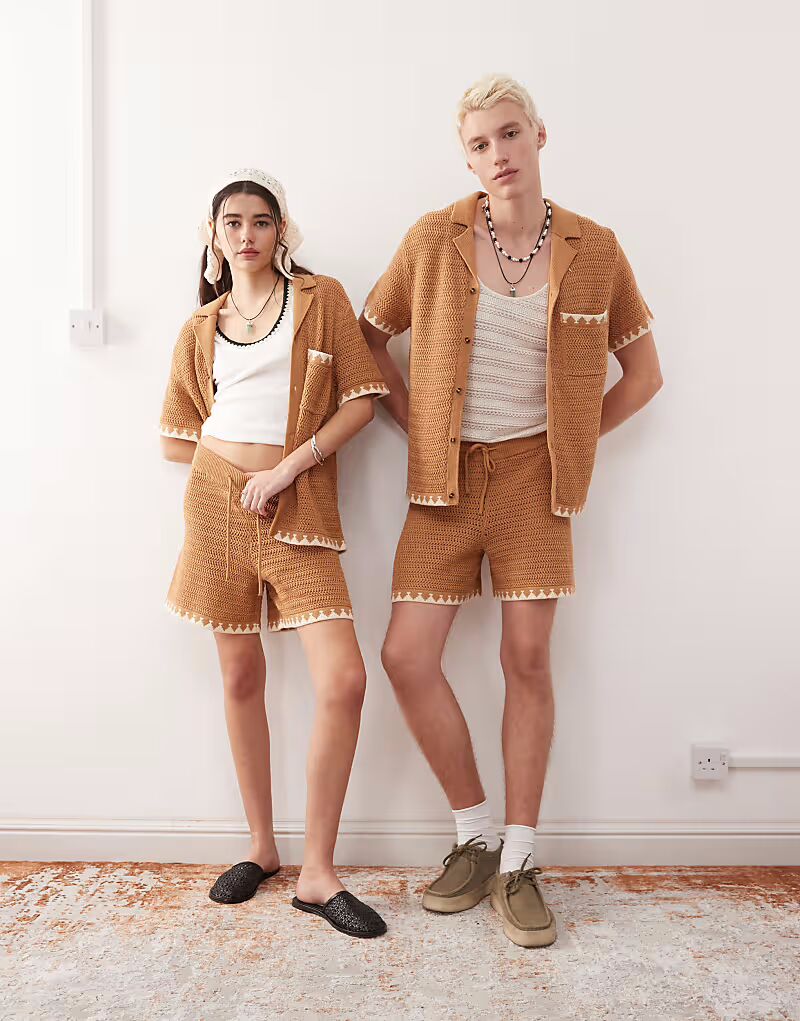 Рубашка свободного кроя унисекс с короткими рукавами шоколадно-коричневого цвета Reclaimed Vintage
Рубашка свободного кроя унисекс с короткими рукавами шоколадно-коричневого цвета Reclaimed Vintage