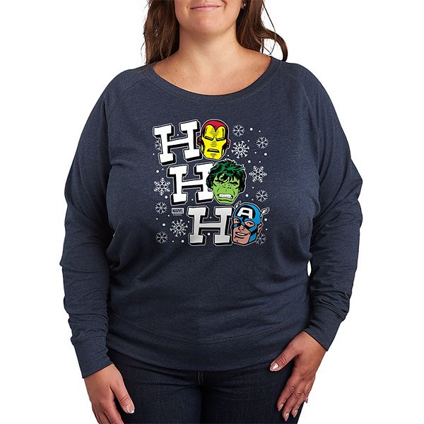 Футболка с длинным рукавом French Terry Plus Size Ho Ho Ho Marvel, Heather Indigo
Футболка с длинным рукавом French Terry Plus Size Ho Ho Ho Marvel, Heather Indigo