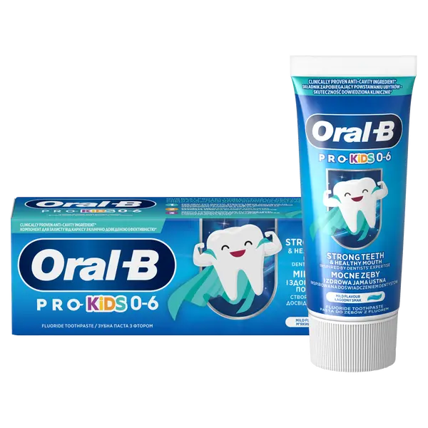 Зубная паста для детей от 0 до 6 лет, 50 мл. Oral-B Pro kids
Зубная паста для детей от 0 до 6 лет, 50 мл. Oral-B Pro kids