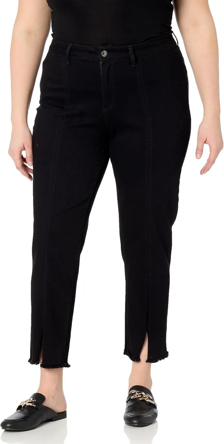 Женские джинсы SLIM-SATION с застежкой-молнией спереди, центральным швом и бахромой по низу
Женские джинсы SLIM-SATION с застежкой-молнией спереди, центральным швом и бахромой по низу