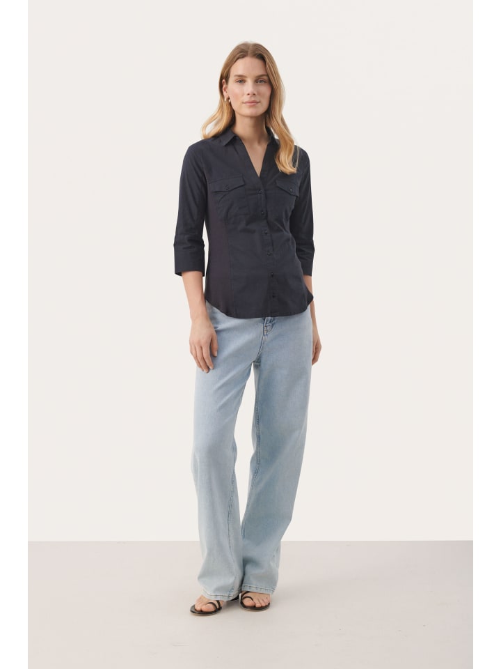 Рубашка с длинными рукавами - CortniaPW, свободный крой, цвет: темно-синий. PART TWO
Рубашка с длинными рукавами - CortniaPW, свободный крой, цвет: темно-синий. PART TWO