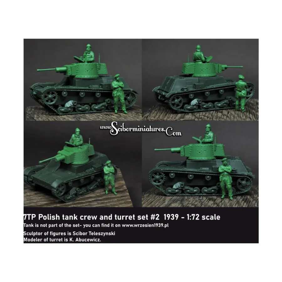 Комплект танка 7ТП и башни №2 — 1939 г., Historical Miniatures - Polish (1:72) (Scibor Monstrous Miniatures)
Комплект танка 7ТП и башни №2 — 1939 г., Historical Miniatures - Polish (1:72) (Scibor Monstrous Miniatures)