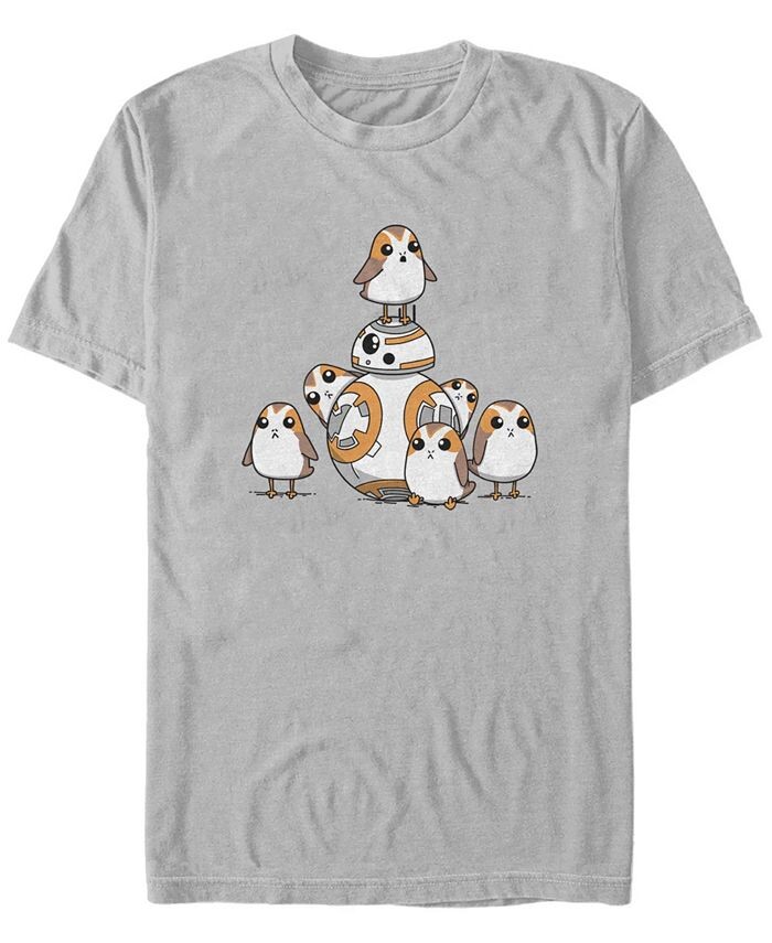 Мужская футболка с короткими рукавами «Звездные войны — Эпизод 8 BB8 и Porgs» Fifth Sun, серебро
Мужская футболка с короткими рукавами «Звездные войны — Эпизод 8 BB8 и Porgs» Fifth Sun, серебро