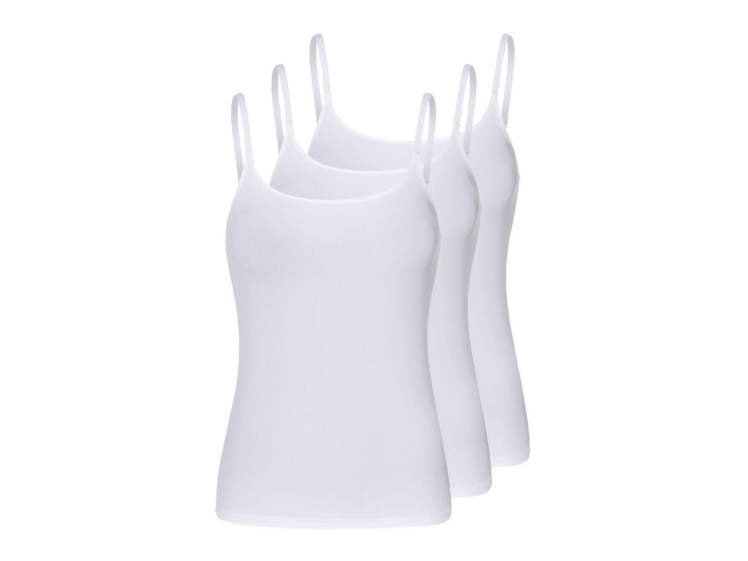 Женские топы в рубчик esmara, 3 шт., регулируемые бретели, белый
Женские топы в рубчик esmara, 3 шт., регулируемые бретели, белый