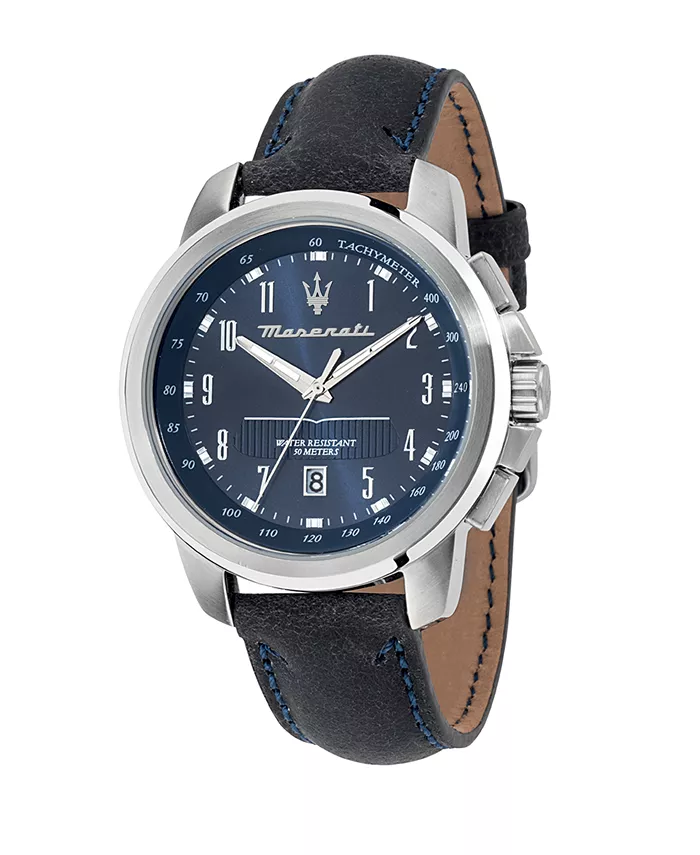 Мужские часы Date Blue из кожи, 44 мм Maserati
Мужские часы Date Blue из кожи, 44 мм Maserati