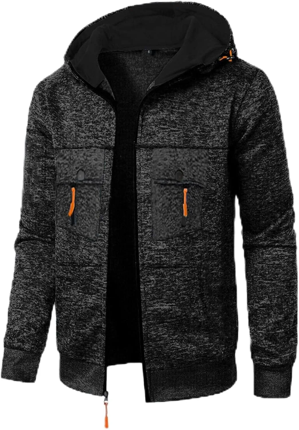 Мужская флисовая толстовка с капюшоном на молнии, легкая спортивная куртка с карманами
Мужская флисовая толстовка с капюшоном на молнии, легкая спортивная куртка с карманами