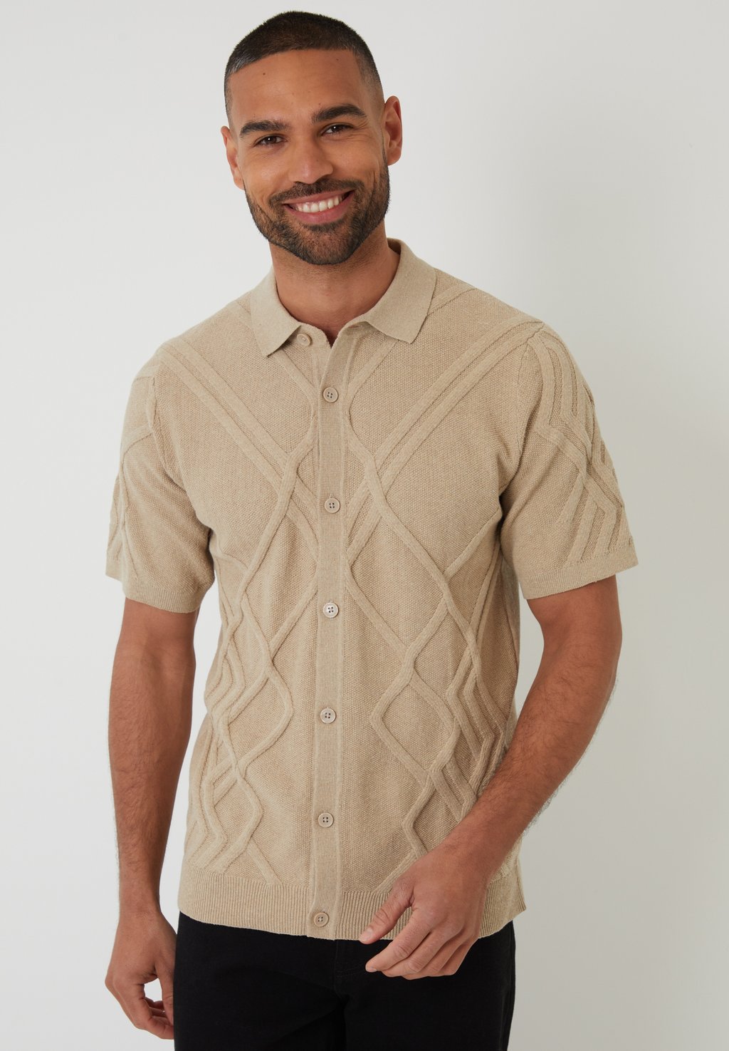 Рубашка Daleford� Threadbare, бежевый 
Рубашка Daleford� Threadbare, бежевый