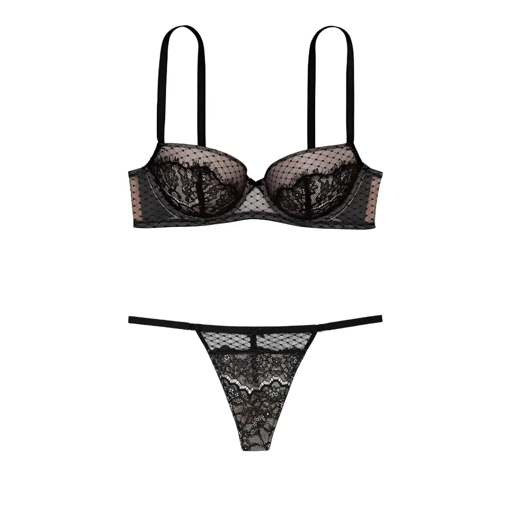 Комплект нижнего белья Women's Victoria's Secret, set (черный)
Комплект нижнего белья Women's Victoria's Secret, set (черный)
