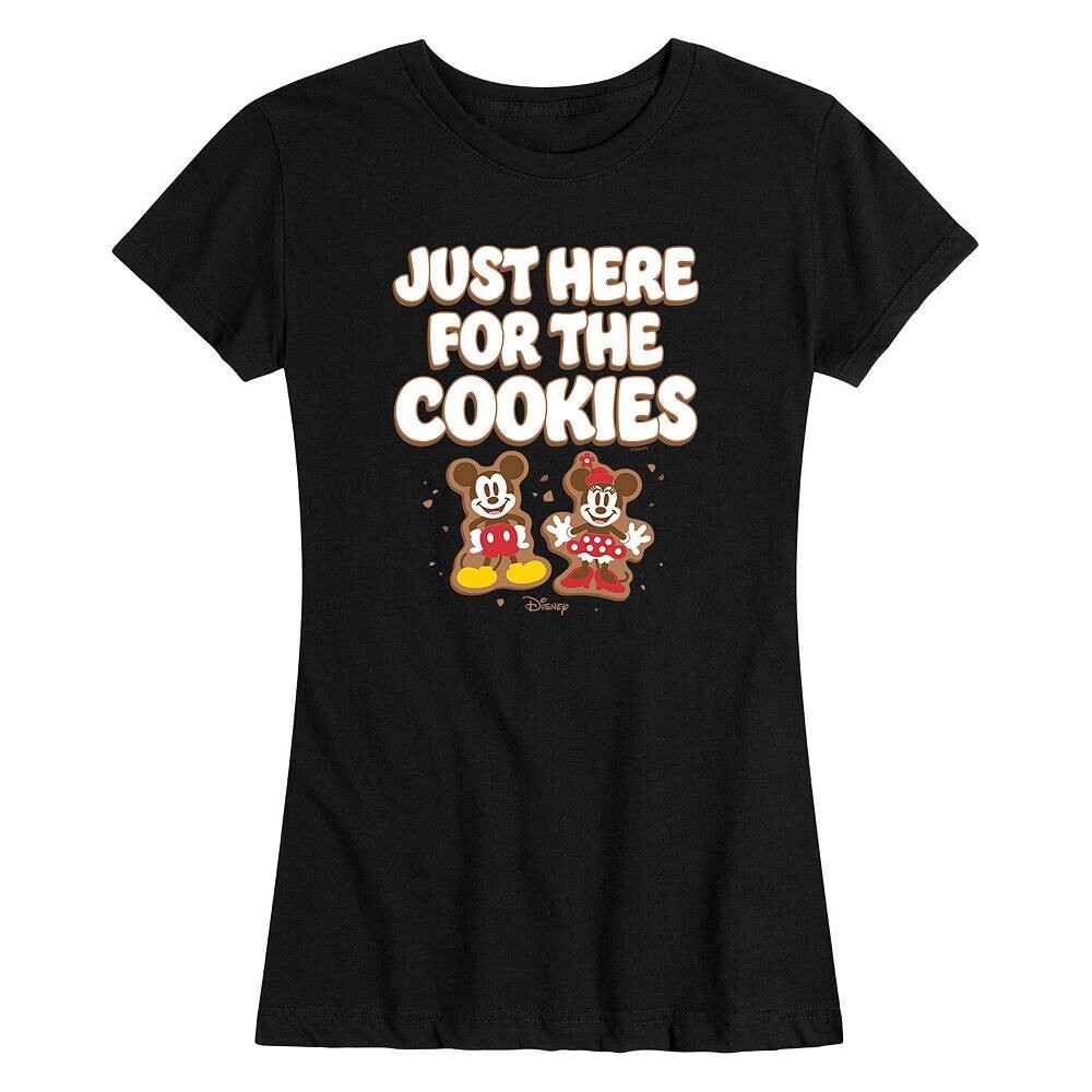 Женская футболка с рисунком Микки и Минни Маус Disney's Just Here For The Cookies Licensed Character, черный
Женская футболка с рисунком Микки и Минни Маус Disney's Just Here For The Cookies Licensed Character, черный