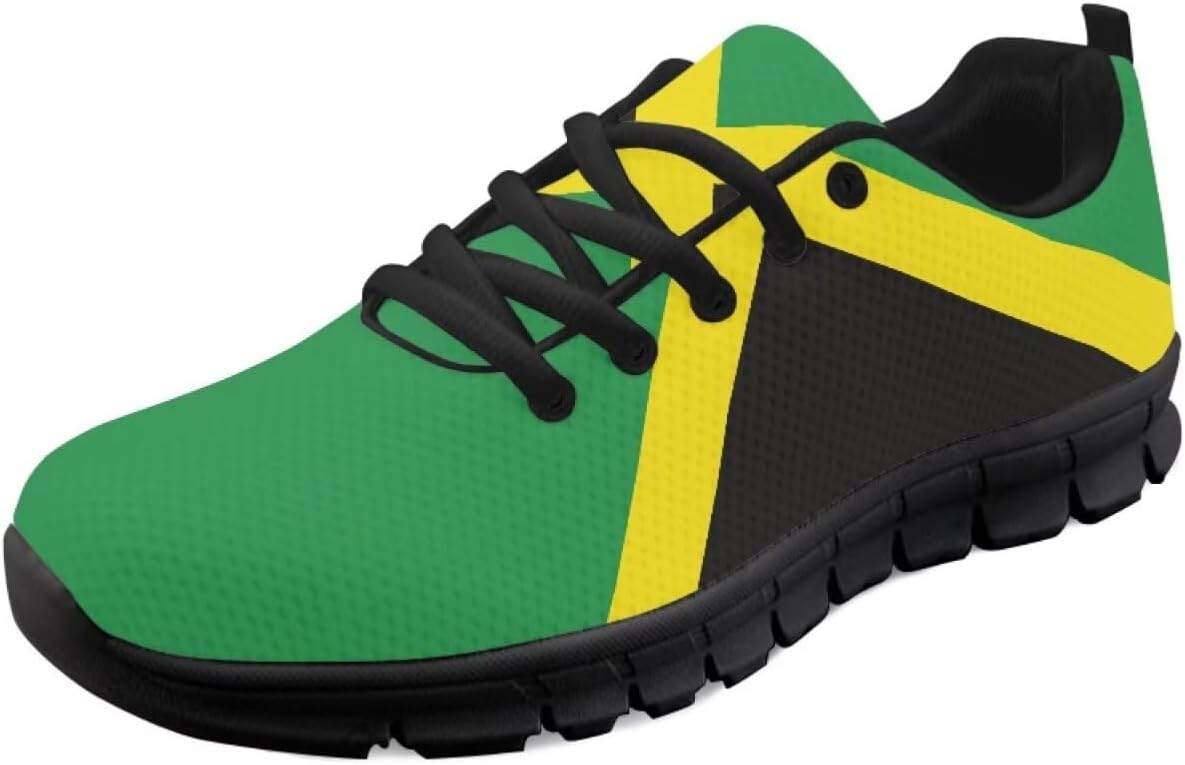 Кроссовки с американским флагом для женщин, беговые и теннисные обувь, легкие спортивные трейловые кроссовки, мужские кроссовки ко Дню независимости США Getelinseng, Jamaican Flag Print
Кроссовки с американским флагом для женщин, беговые и теннисные обувь, легкие спортивные трейловые кроссовки, мужские кроссовки ко Дню независимости США Getelinseng, Jamaican Flag Print