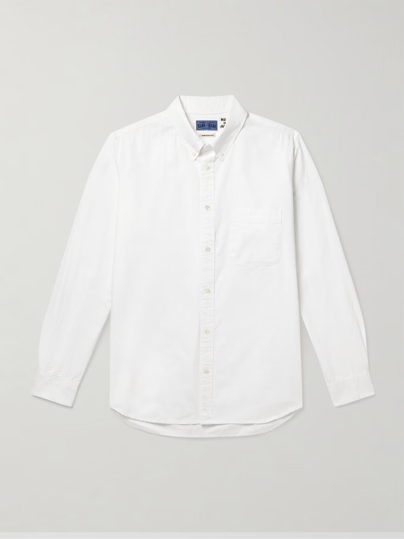 Рубашка из хлопка Оксфорд с воротником на пуговицах BLUE BLUE JAPAN, белый
Рубашка из хлопка Оксфорд с воротником на пуговицах BLUE BLUE JAPAN, белый