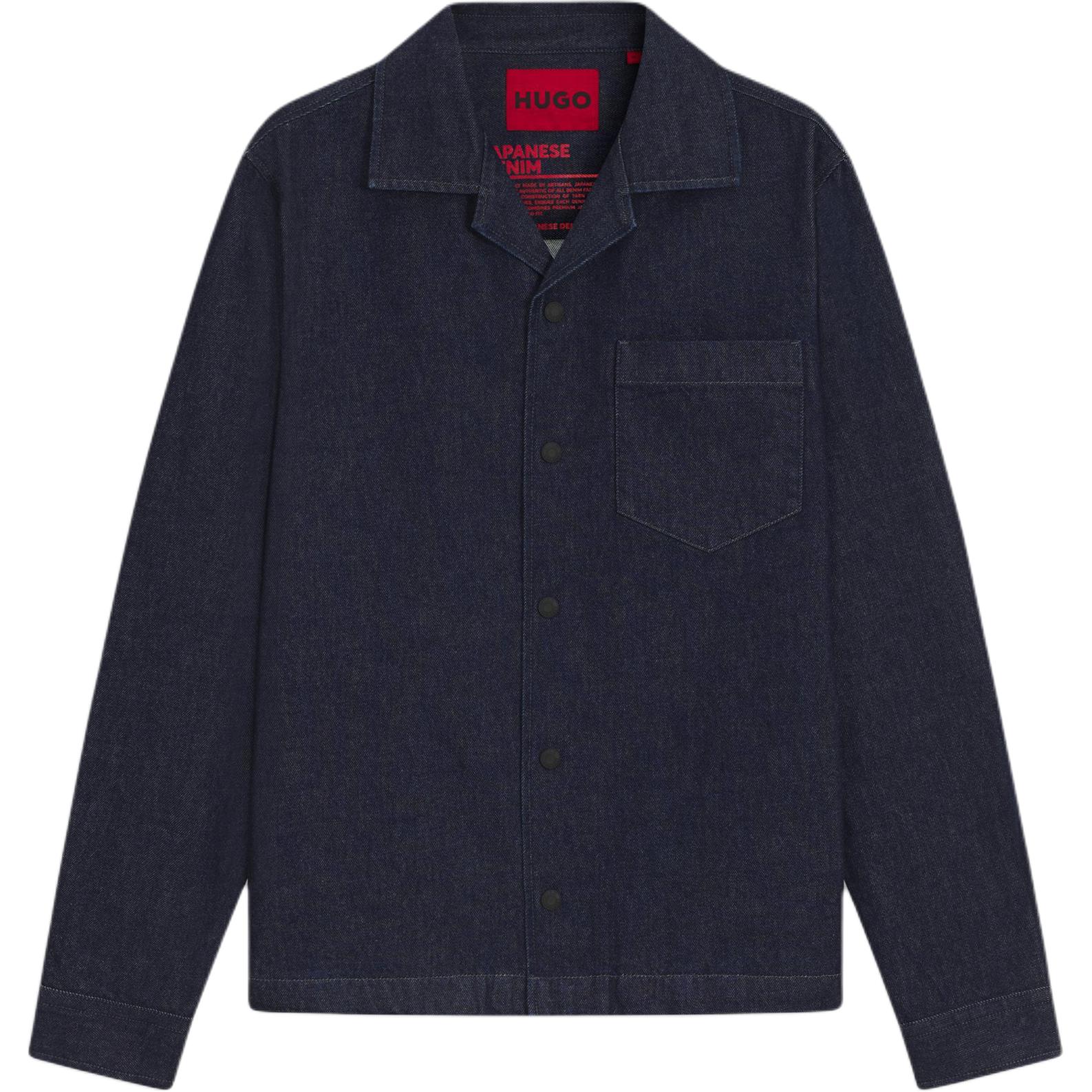 Джинсовая куртка на пуговицах Hugo Boss, темный синий
Джинсовая куртка на пуговицах Hugo Boss, темный синий