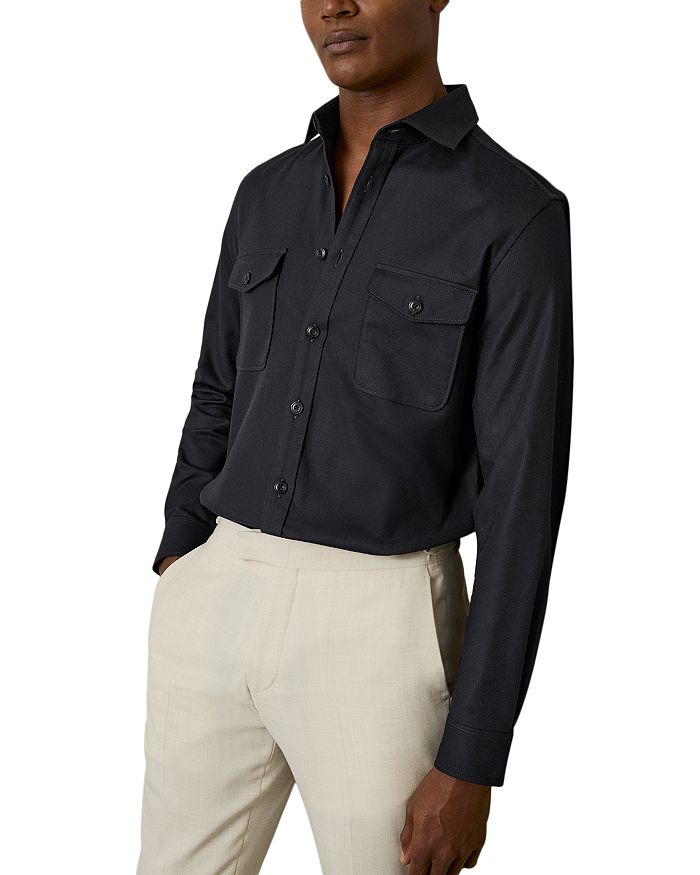 Рубашка с двумя карманами и фактурной тканью REISS, синий
Рубашка с двумя карманами и фактурной тканью REISS, синий