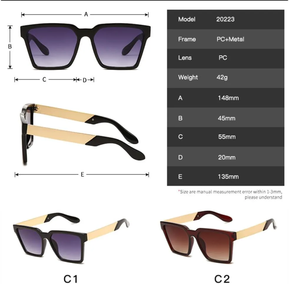 Солнцезащитные очки MUTYNE в крупной квадратной оправе для женщин и мужчин, модные, в стиле ретро, элегантные, для вождения, с защитой от УФ-излучения UV400, C7
Солнцезащитные очки MUTYNE в крупной квадратной оправе для женщин и мужчин, модные, в стиле ретро, элегантные, для вождения, с защитой от УФ-излучения UV400, C7