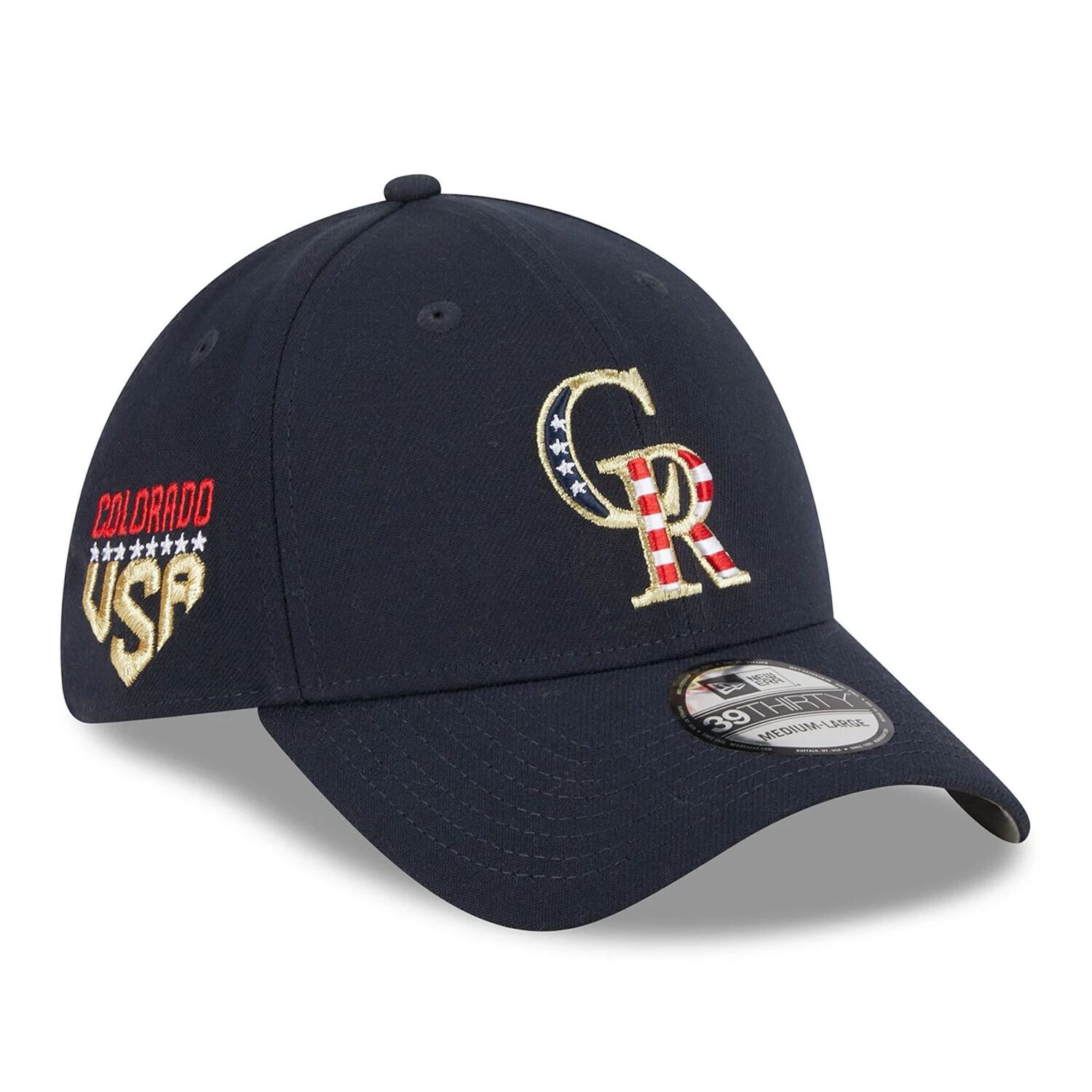 Мужская кепка New Era Navy Colorado Rockies 2023 Четвертое июля 39THIRTY Flex Fit Hat 
Мужская кепка New Era Navy Colorado Rockies 2023 Четвертое июля 39THIRTY Flex Fit Hat