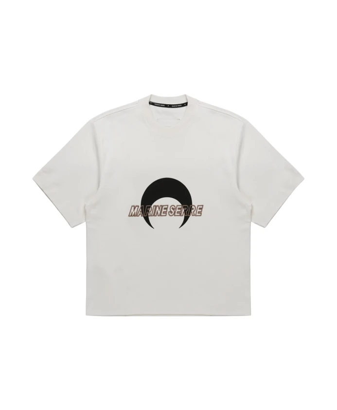 Футболка с логотипом и круглым вырезом Marine Serre, белый
Футболка с логотипом и круглым вырезом Marine Serre, белый