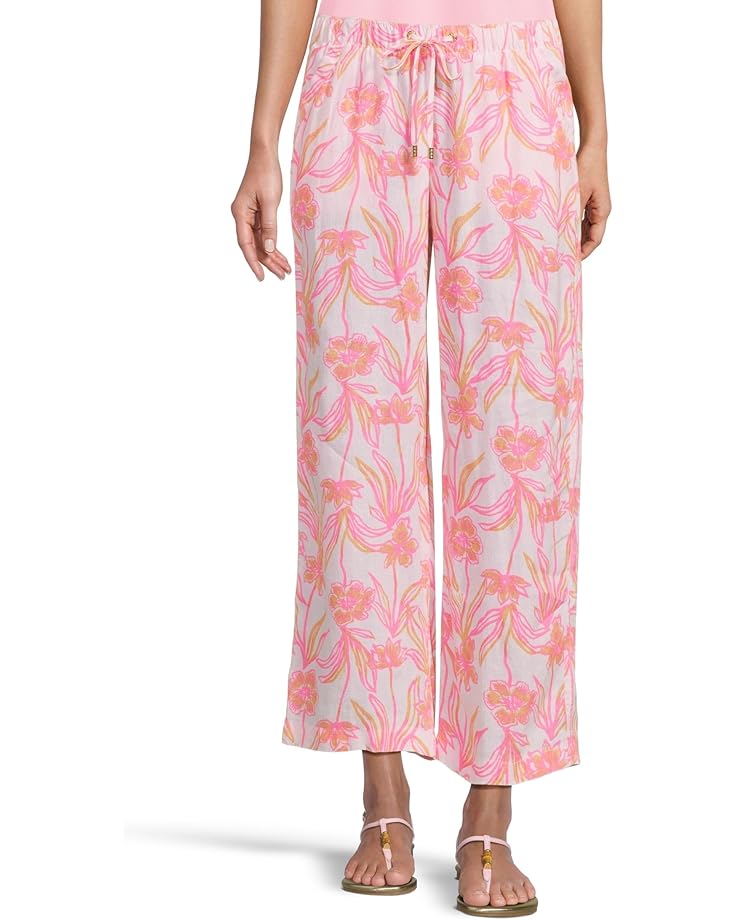 Брюки Lilly Pulitzer Brawley Linen Crop Pants, цвет Resort White Lovely Long Stems
Брюки Lilly Pulitzer Brawley Linen Crop Pants, цвет Resort White Lovely Long Stems
