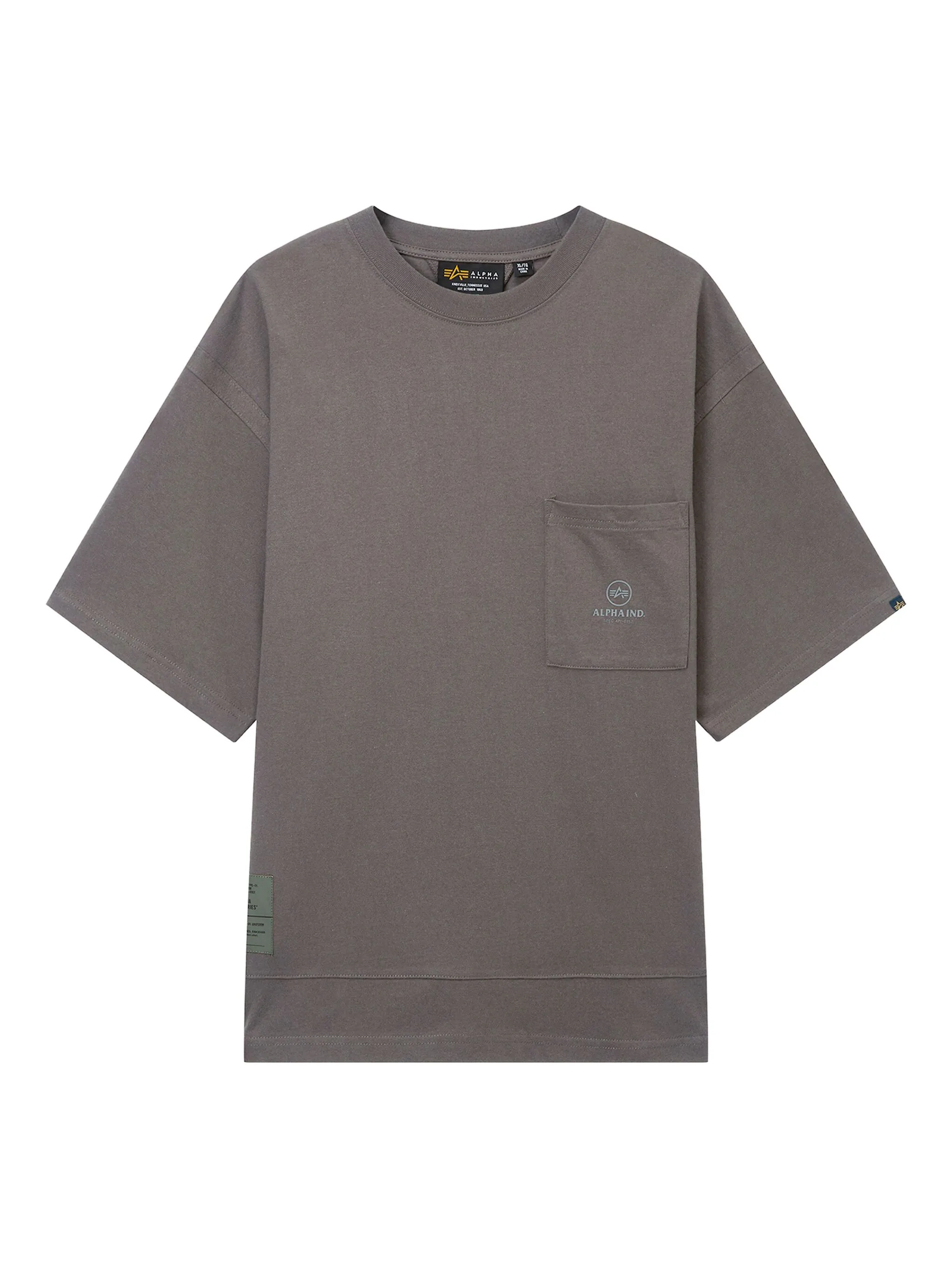 Футболка с короткими рукавами и карманом Alpha Industries, серый
Футболка с короткими рукавами и карманом Alpha Industries, серый