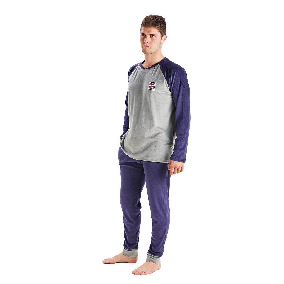 Пижама mu3 из бархата с круглым вырезом и длинными рукавами Munich, синий
Пижама mu3 из бархата с круглым вырезом и длинными рукавами Munich, синий