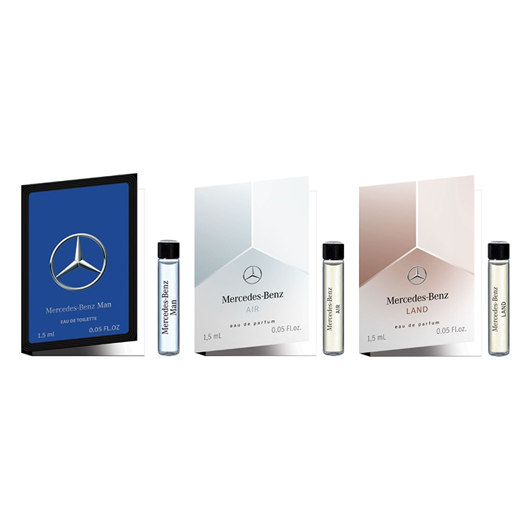 Mercedes Benz Star Selection мужской/Active Men's/Air, Land, And Sea Men's парфюмерный набор пробников туалетной воды 1,5 мл*3 Mercedes-Benz
Mercedes Benz Star Selection мужской/Active Men's/Air, Land, And Sea Men's парфюмерный набор пробников туалетной воды 1,5 мл*3 Mercedes-Benz