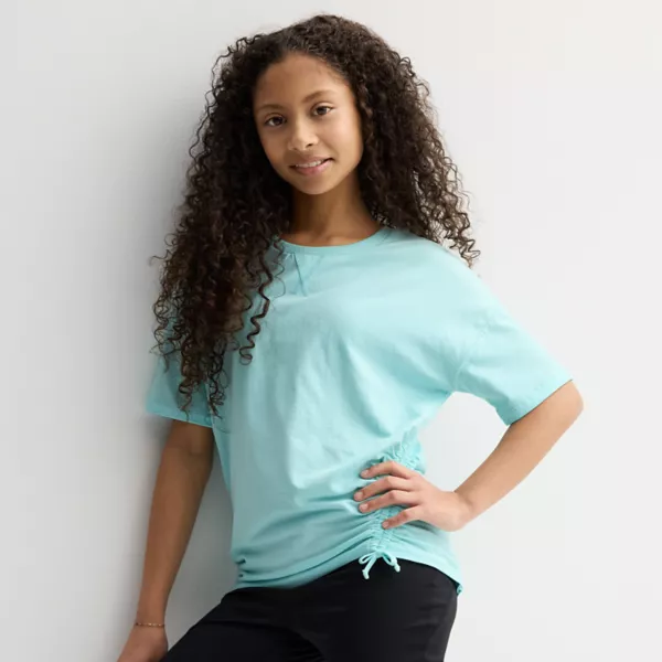Девчачья оверсайз футболка с боковыми завязками 7-20 Layer 8, цвет aqua
Девчачья оверсайз футболка с боковыми завязками 7-20 Layer 8, цвет aqua