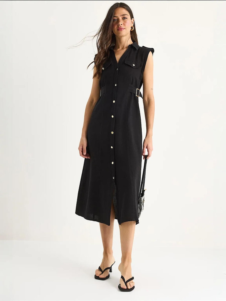 Платье-рубашка Bianco Lucci, черный
Платье-рубашка Bianco Lucci, черный