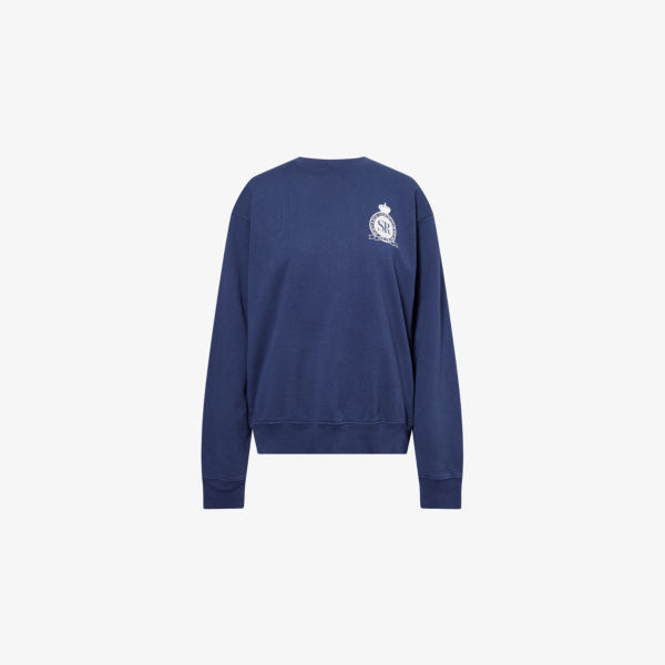 Свитшот Royal Club Sporty & Rich из хлопкового джерси, синий
Свитшот Royal Club Sporty & Rich из хлопкового джерси, синий