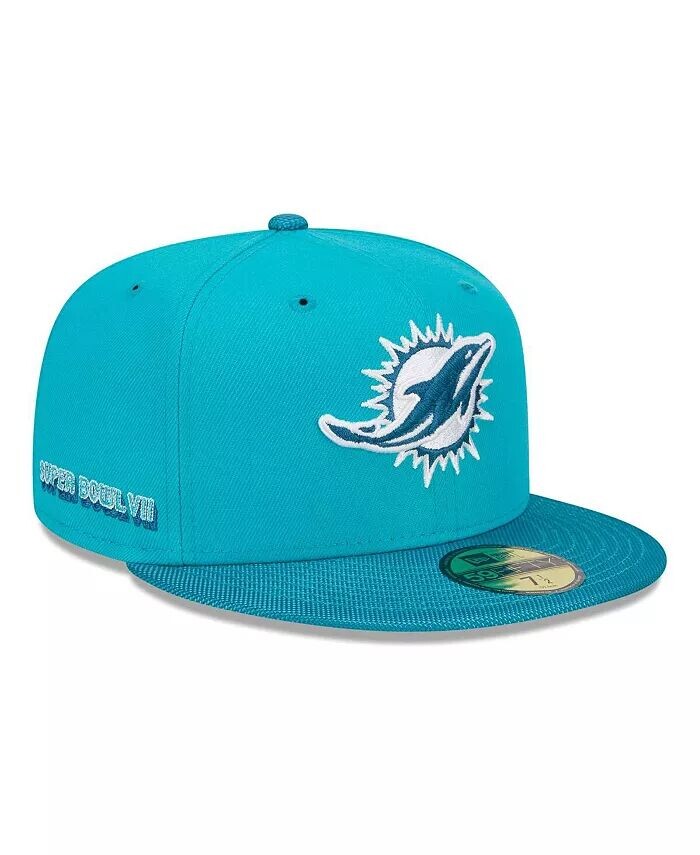 Мужская приталенная шляпа Aqua Miami Dolphins Active Ballistic 59FIFTY New Era, синий
Мужская приталенная шляпа Aqua Miami Dolphins Active Ballistic 59FIFTY New Era, синий