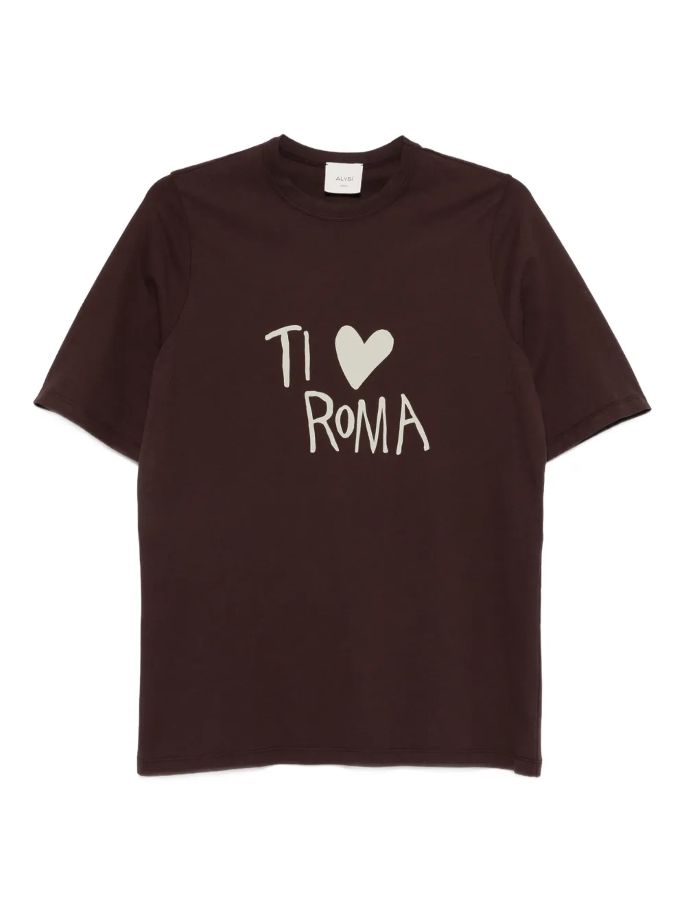 Футболка с круглым вырезом Alysi, коричневый
Футболка с круглым вырезом Alysi, коричневый