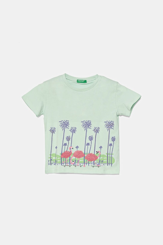 Детская хлопковая футболка United Colors Of Benetton, бирюзовый
Детская хлопковая футболка United Colors Of Benetton, бирюзовый