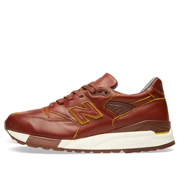 Кроссовки из кожи horween x 998 New Balance, коричневый
Кроссовки из кожи horween x 998 New Balance, коричневый