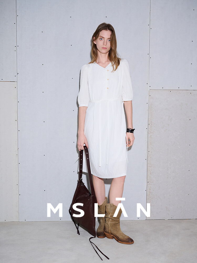 Платье Mslan с рукавами-фонариками, кремовый
Платье Mslan с рукавами-фонариками, кремовый