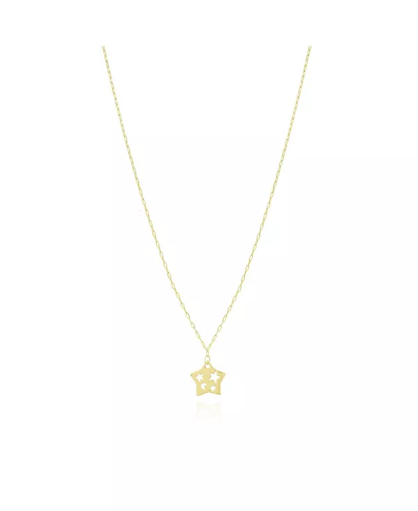 Ожерелье с вырезанными звездочками из 14-каратного золота The Lovery, gold
Ожерелье с вырезанными звездочками из 14-каратного золота The Lovery, gold