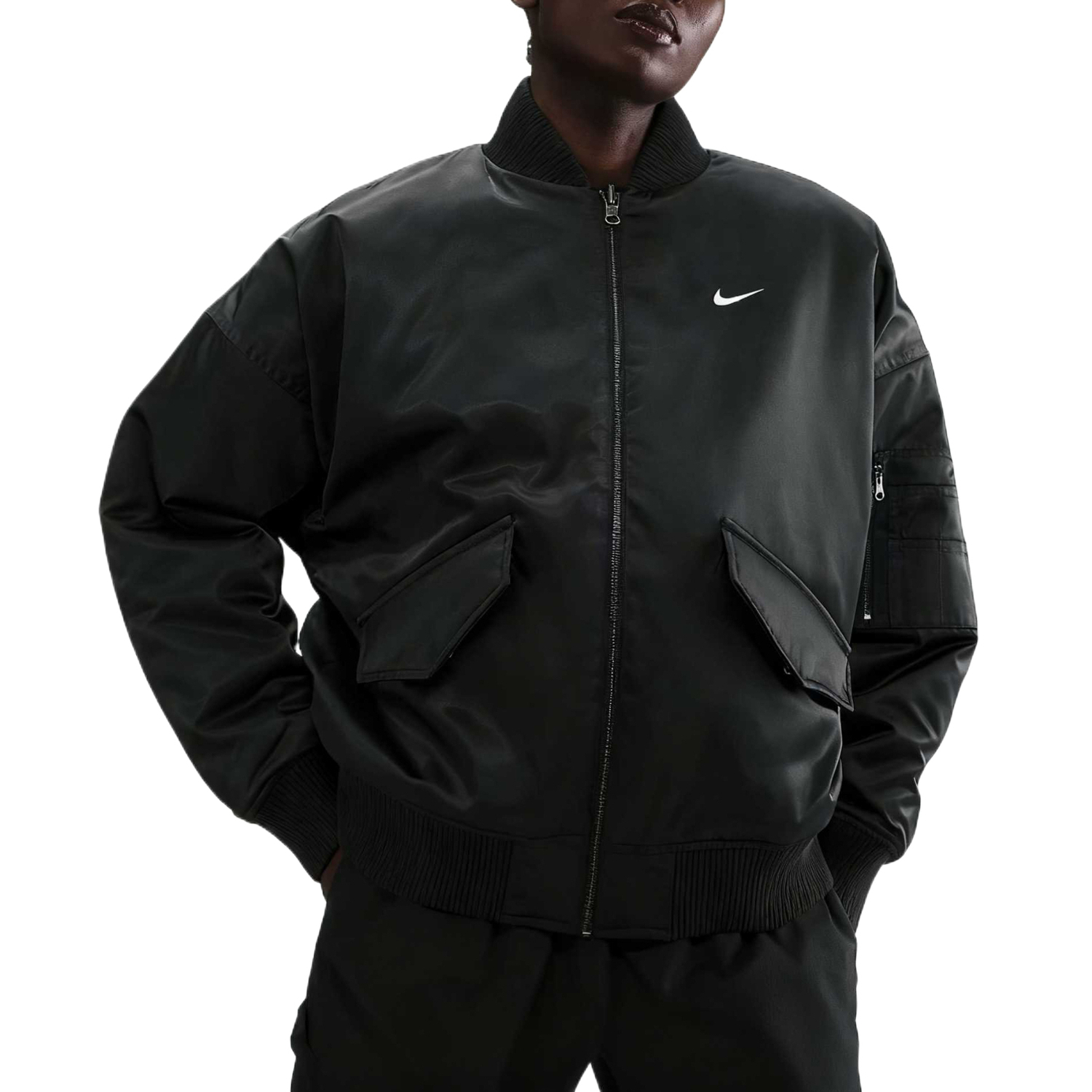 Женская двусторонняя куртка-бомбер Sportswear Therma-FIT Nike, черный
Женская двусторонняя куртка-бомбер Sportswear Therma-FIT Nike, черный