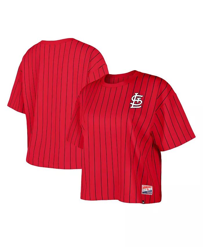 Женская красная футболка St. Louis Cardinals в полоску с квадратным воротом New Era
Женская красная футболка St. Louis Cardinals в полоску с квадратным воротом New Era