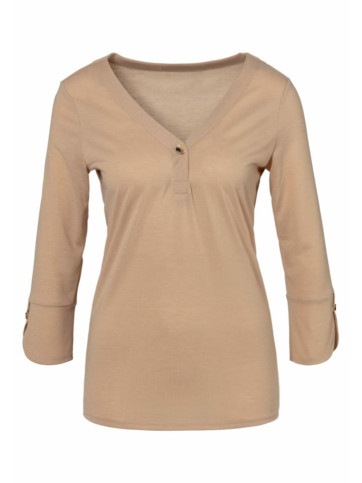 Блузка LASCANA, бежевый
Блузка LASCANA, бежевый