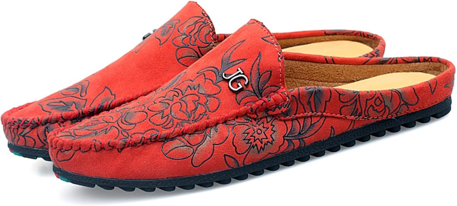 Мужские кожаные лоферы с цветочным узором - стильные полумокасины, легкие и удобные, гибкие слипоны для улицы и моды Kpdwfms, красный
Мужские кожаные лоферы с цветочным узором - стильные полумокасины, легкие и удобные, гибкие слипоны для улицы и моды Kpdwfms, красный