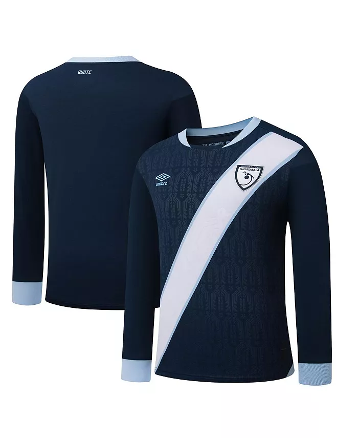 Мужская футболка с длинным рукавом Guatemala National Team 2025 Away Replica в синем цвете Umbro
Мужская футболка с длинным рукавом Guatemala National Team 2025 Away Replica в синем цвете Umbro