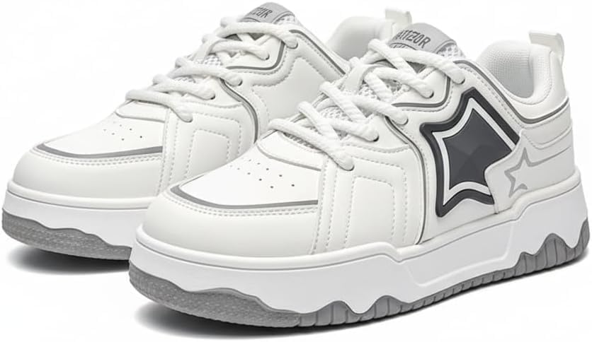 Современные кроссовки на платформе из искусственной кожи и сетки, с увеличением роста, повседневный уличный стиль, комфорт на каждый день, подъем на 5 см, дизайн со звездами Ctkvbmeoi, белый
Современные кроссовки на платформе из искусственной кожи и сетки, с увеличением роста, повседневный уличный стиль, комфорт на каждый день, подъем на 5 см, дизайн со звездами Ctkvbmeoi, белый