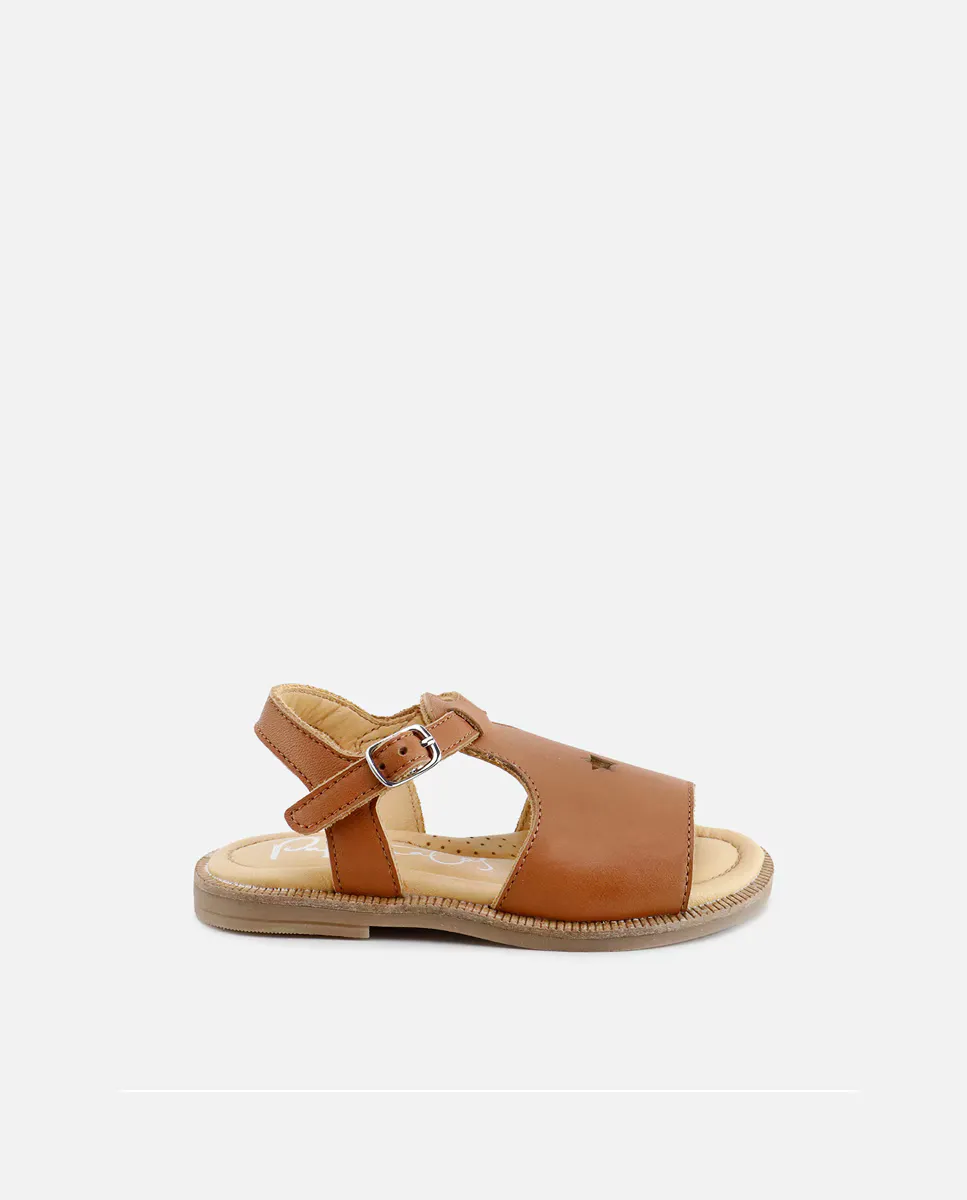 Детские кожаные сандалии со звездой Eli 1957, коричневый
Детские кожаные сандалии со звездой Eli 1957, коричневый
