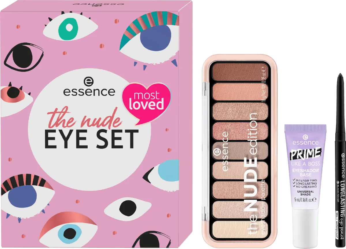 Подарочный набор The Nude Eye 3 шт. 1 шт. essence
Подарочный набор The Nude Eye 3 шт. 1 шт. essence