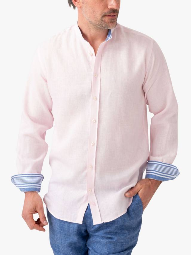 Льняная полосатая рубашка африканский кикой с воротником гранд KOY, Light Pink
Льняная полосатая рубашка африканский кикой с воротником гранд KOY, Light Pink