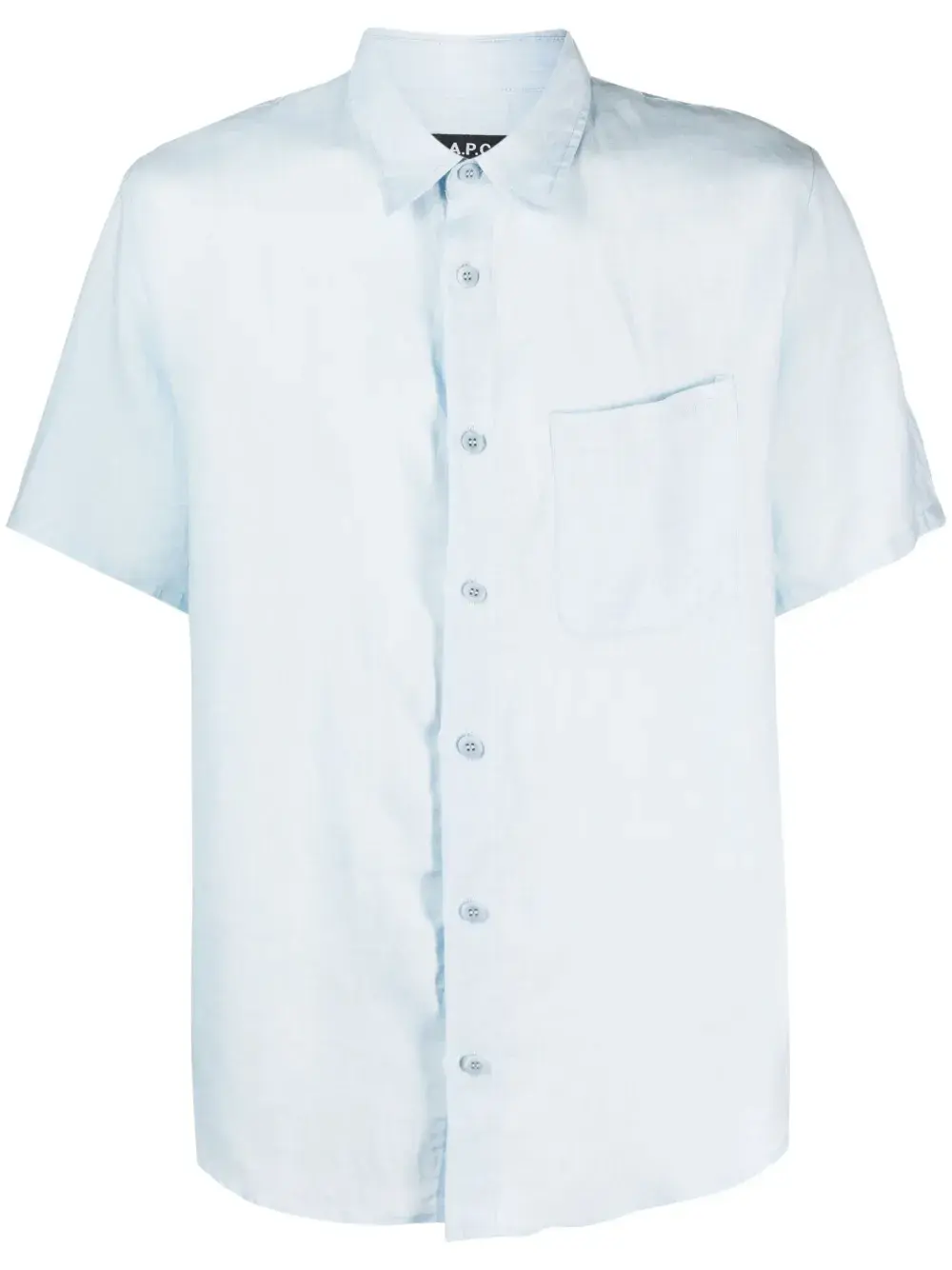 Льняная рубашка с короткими рукавами A.P.C., синий
Льняная рубашка с короткими рукавами A.P.C., синий