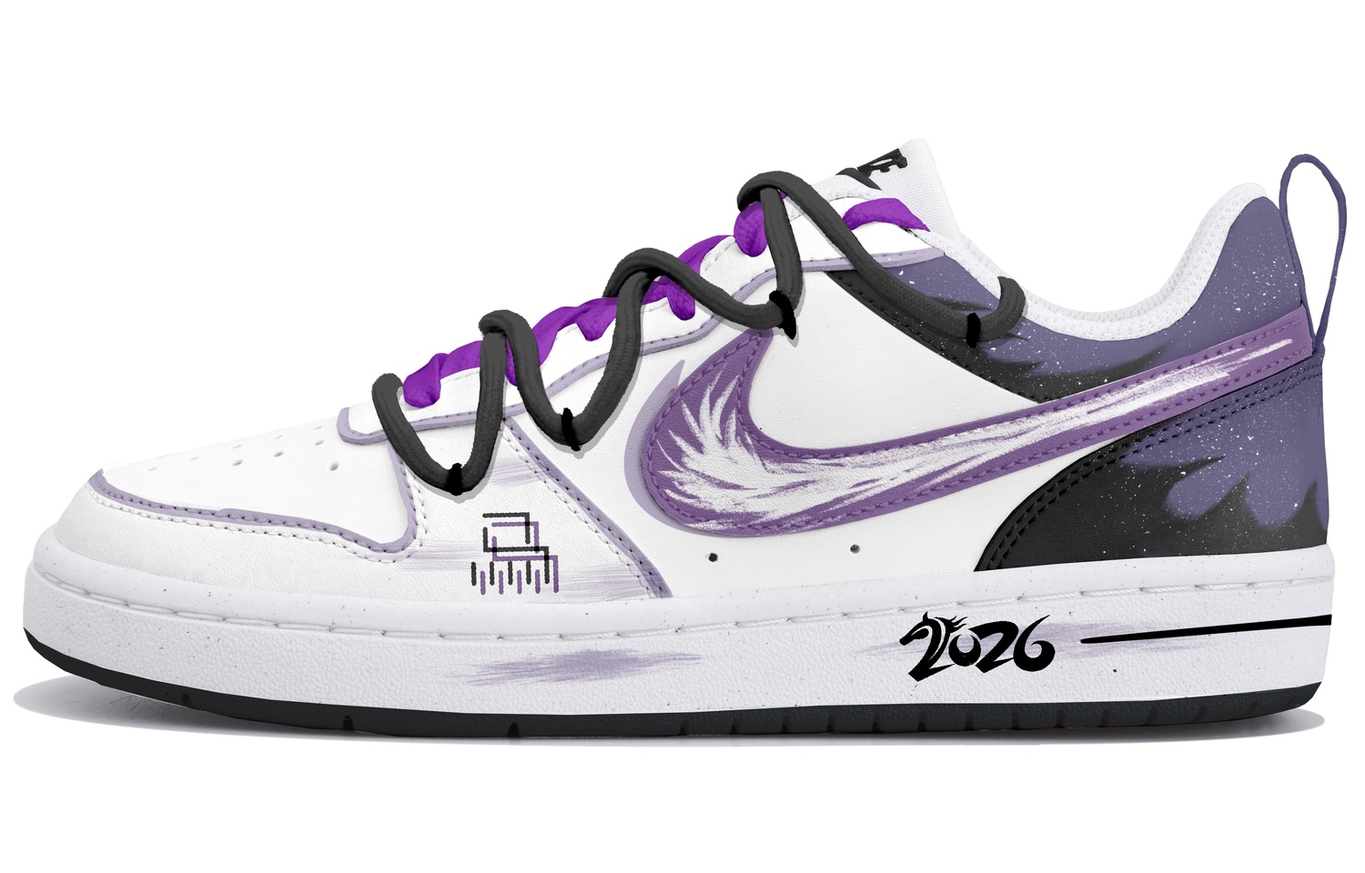 Nike Court Borough Low top Kids' Skateboarding Shoes White Purple Teenagers
Nike Court Borough Low top Kids' Skateboarding Shoes White Purple Teenagers