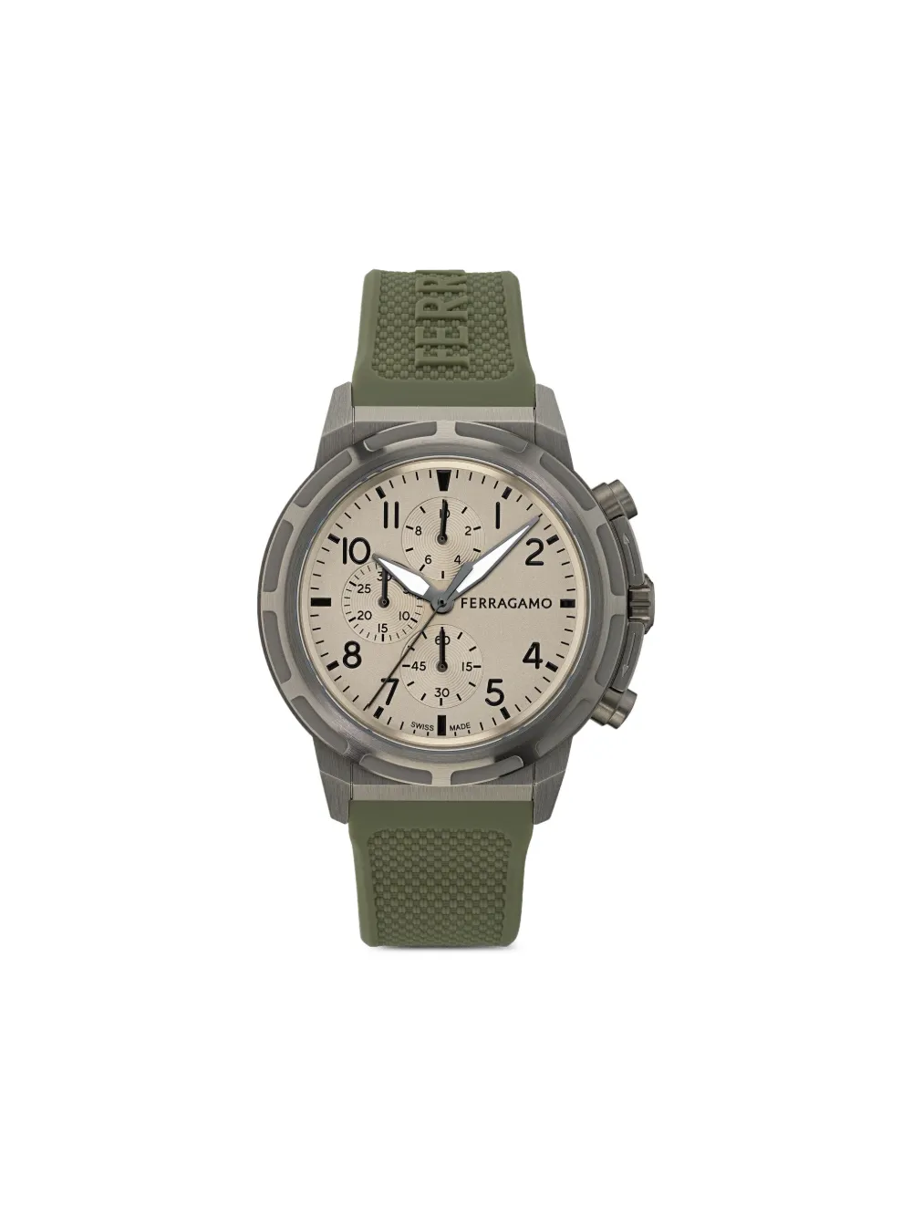 Наручные часы 44 мм с тисненым логотипом Ferragamo, серый
Наручные часы 44 мм с тисненым логотипом Ferragamo, серый