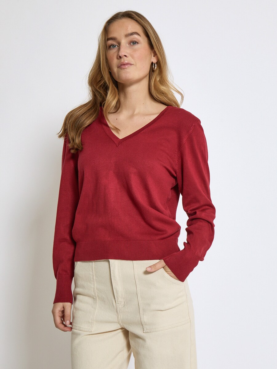 Вязаный кардиган Peppercorn Bandy, Dark red 
Вязаный кардиган Peppercorn Bandy, Dark red