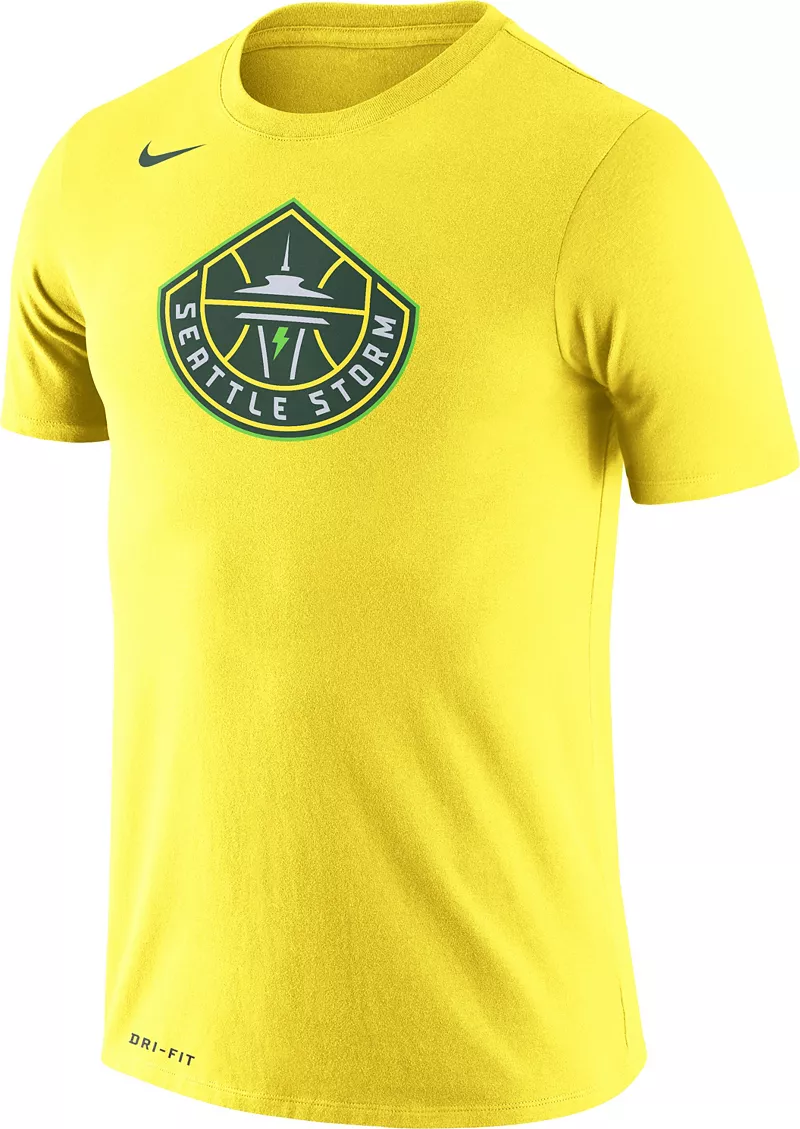 Желтая футболка с логотипом Nike для взрослые Seattle Storm 
Желтая футболка с логотипом Nike для взрослые Seattle Storm